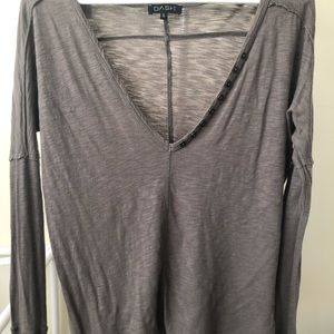 3 for $15—- Dash Long Sleeve grey/green Tee!